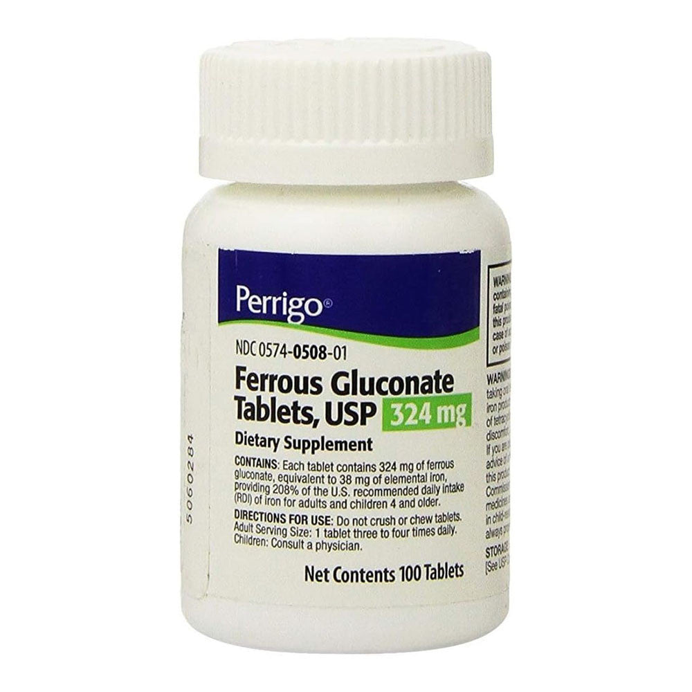 Ferrous Gluconate 324 Mg Tablets - 1000 Ea